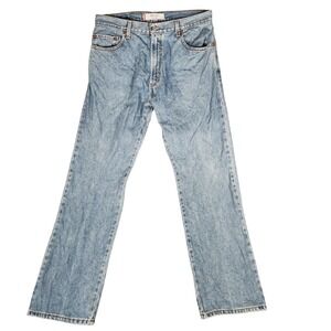 Levi's 517 Boot Cut Jeans Mens 36x32 Blue Good Light Wash Denim STAINED